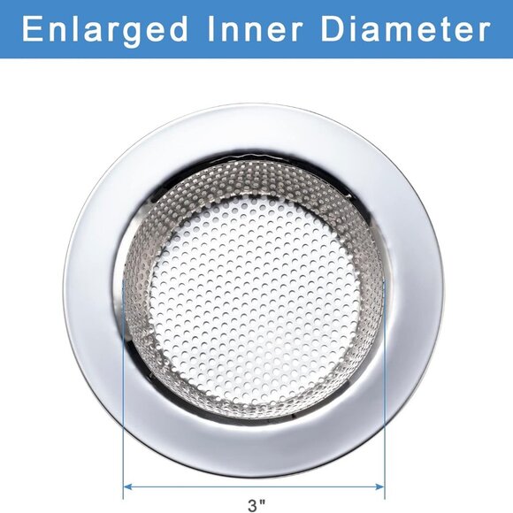 2 Pcs Sink Strainer for Most Kitchen Sink Drain Basket - Picture 7 of 7